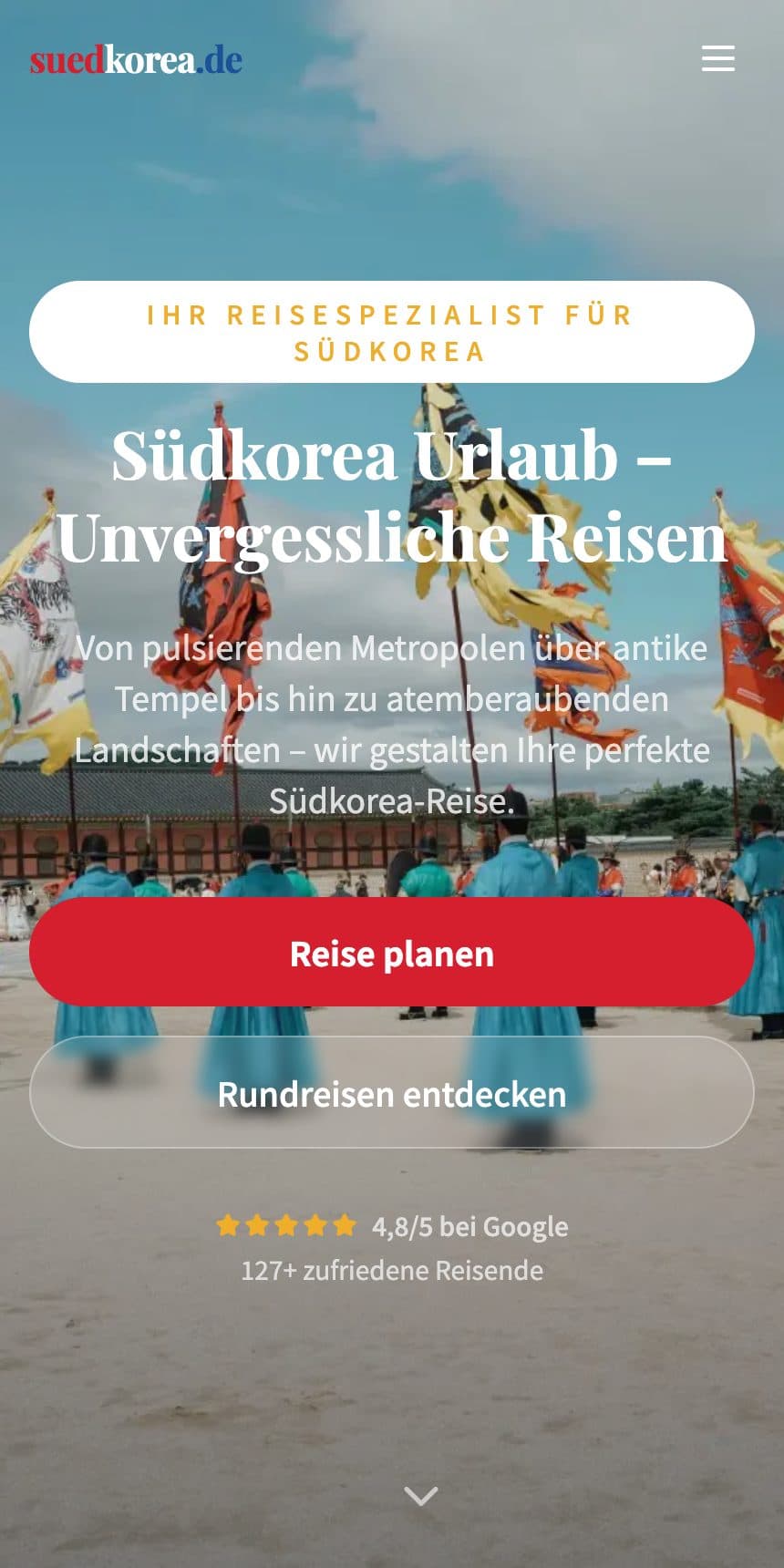 suedkorea.de auf dem Handy